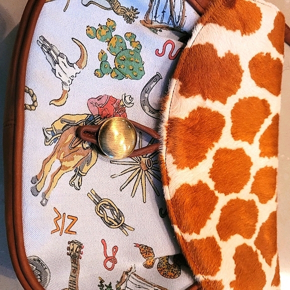 Stuart Weitzman Suede and Canvas Cross Body or Shoulder Bag - Picture 3 of 10